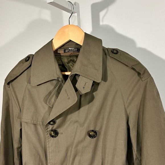 Saks Fifth Avenue Rain & Stain Repellent Trench Coat – Olive – Kids 10 - Picture 3 of 10